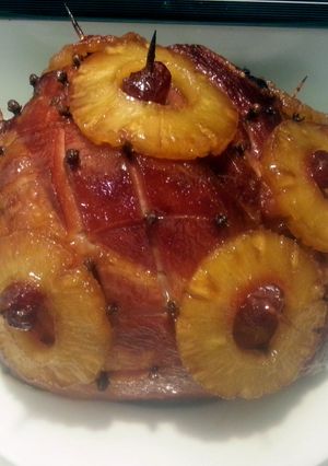A picture of Slow cooked Sweet ham.