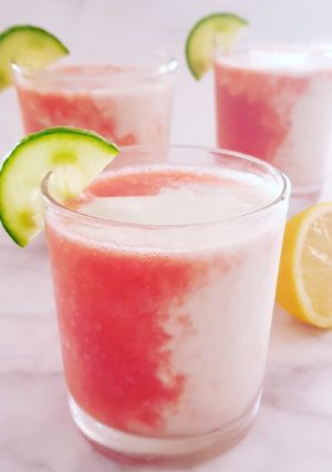 A picture of Strawberry Piña Colada.