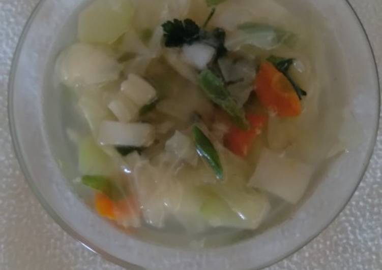 Langkah Menyiapkan Sup Sayuran Sederhana but Yummyyy Anti Gagal
