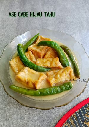 Foto resep Ase cabe hijau tahu