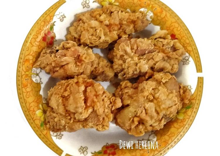 Cara Gampang mengolah 41.Ayam Kentaki Crispy yang Lezat