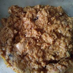 A picture of Chicken malai curry.