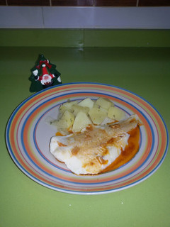 Una foto de Merluza a la gallega con thermomix