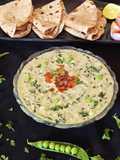Methi matar malai in white gravy