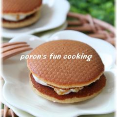 A picture of Tiramisu-like Dorayaki.