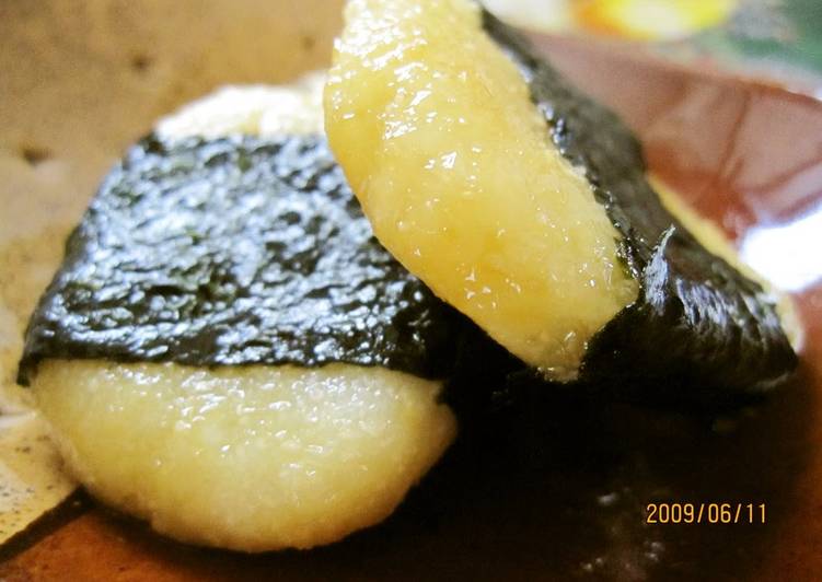 Steps to Make Super Quick Homemade Okara Isobe Mochi