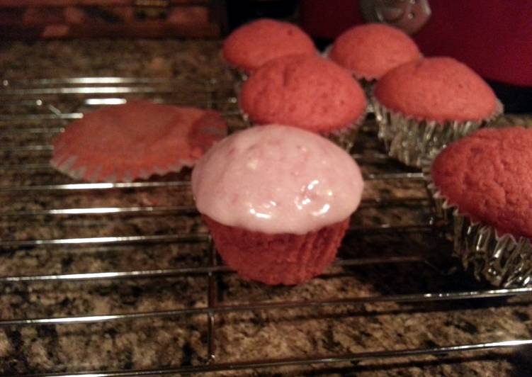 Pink Velvet Cupcakes