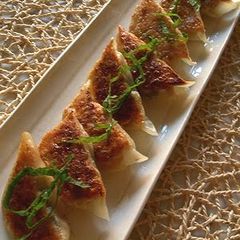 A picture of Meat-Free But Delicious! Vegetarian Gyoza Dumplings.