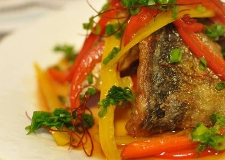 Recipe of Appetizing Horse Mackerel in Nanban Sauce