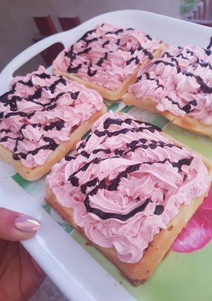 Eperhabos gofri recept fotója