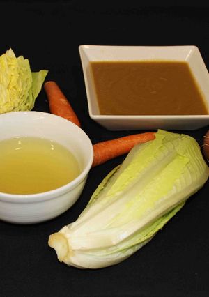 Una foto de Caldo depurativo de verduras