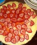 Kuchen de Frutillas 🍓 y crema pastelera (instantánea)