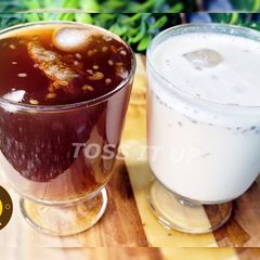 A picture of Gud ka Sharbat Jaggery Drink In Two Ways.