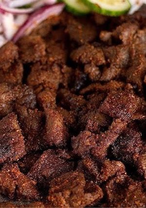 A picture of Beef Suya.
