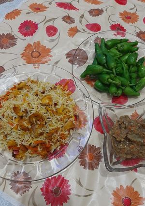 عکسی از دستور درهم پلو