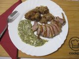 Sült Pulyka 🍗, Zsemlemártás 🍞, Sóska Főzelék 🥬