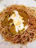 Pasta verde de verdolaga