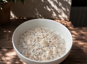 Una foto de Avena trasnochada