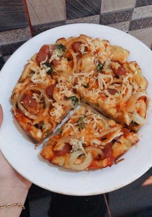 Foto resep Pizza Roti Tawar Pakai Teflon
