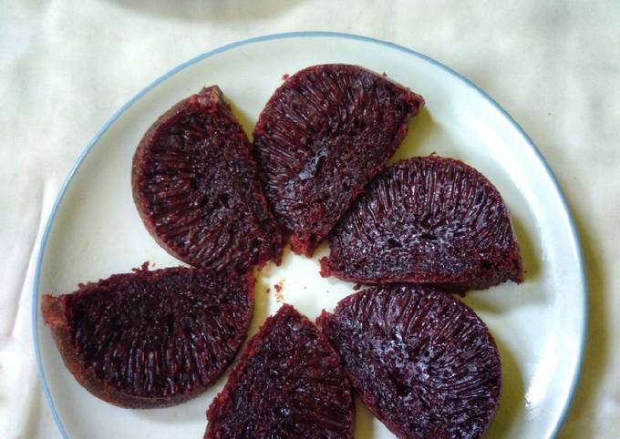 Bolu Karamel (bolu sarang semut)