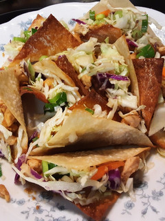 A picture of Asian Wonton Tacos.