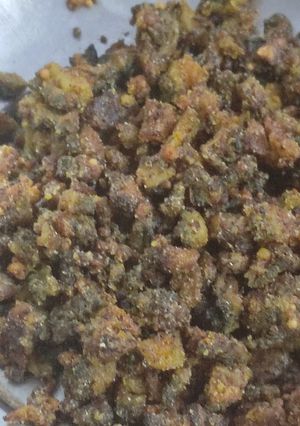 A picture of Seasonal vegetable karala fry.#WIS#.