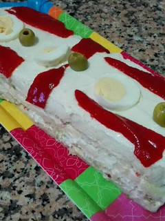 Una foto de Pastel vegetal