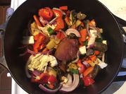 A picture of cabbage with livers