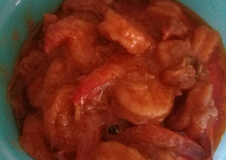 Bahan memasak Udang saus merah, Sempurna