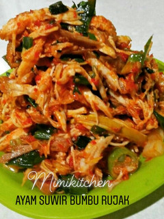 Foto resep Ayam suwir bumbu rujak