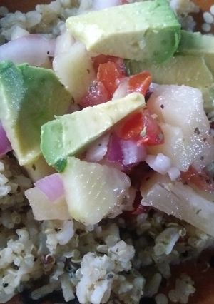 Una foto de Quinoa con piña 🍍🍍
