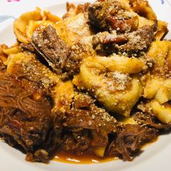 A picture of Tortellini with Shredded Beef 🥩.