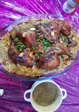 صورة لوصفة كبسة دجاج