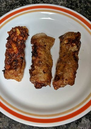 A picture of Black Pepper Egg Rolls.