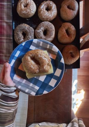 Una foto de Bagels integrales: ricos y sencillos