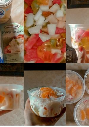 Foto resep Salad buah simple