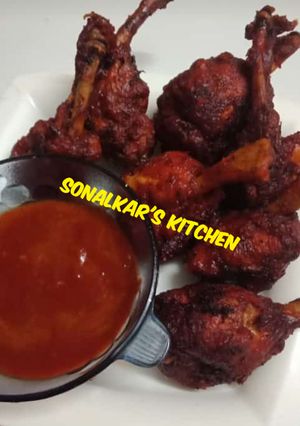 A picture of Chicken lollipops.