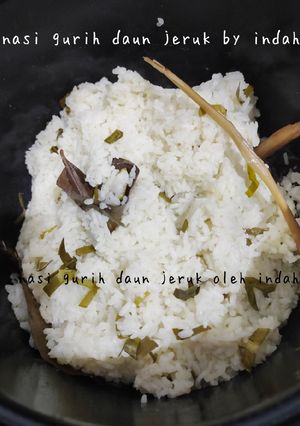 Foto resep Nasi Gurih Daun Jeruk