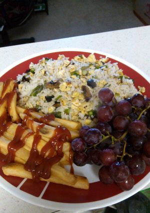 A picture of Stewz Scrambled Rice.