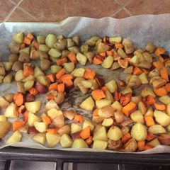 A picture of Roasted Baby Golden/Sweet Potatoes.