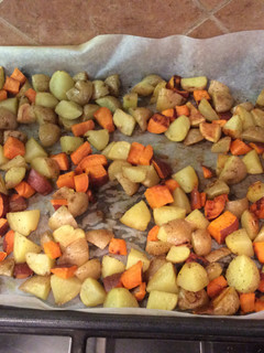 A picture of Roasted Baby Golden/Sweet Potatoes.