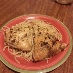 A picture of Fantastic chicken and noodles.