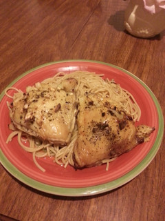 A picture of Fantastic chicken and noodles.