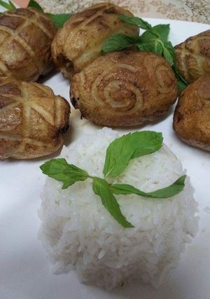 صورة لوصفة بطاطا محشيه لحم