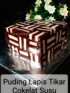 Foto resep Puding Lapis Tikar Cokelat Susu