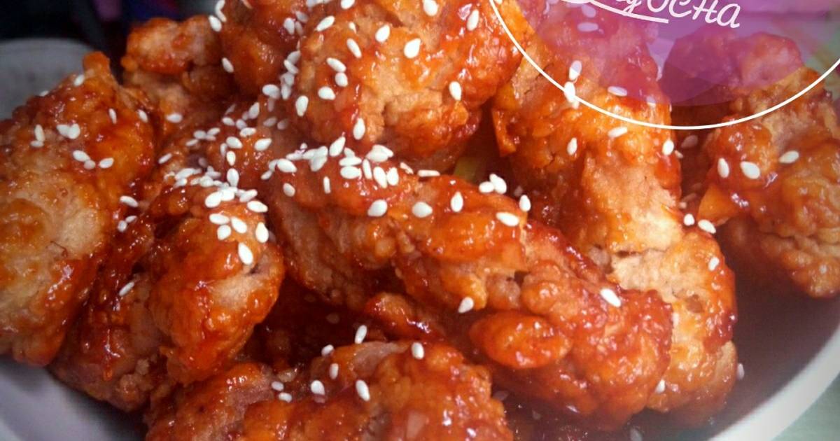 Resep Ayam Pedas Manis Korea Yangnyeom Tongdak Oleh Aisya Ayu Cookpad