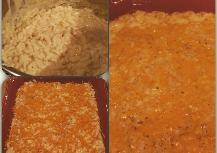 Steps to Prepare Speedy Creamy Macaroni n Cheese!