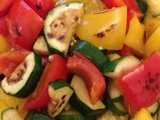 marinated zucchini peppers