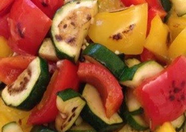 Step-by-Step Guide to Make Favorite Marinated Fried Zucchini and Bell Pepper