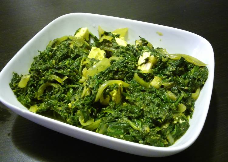 Spinach bhajj